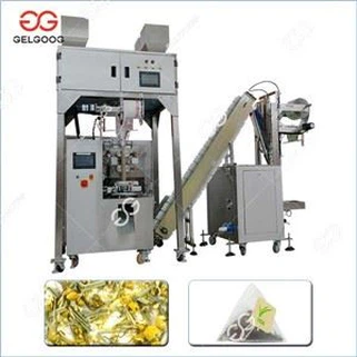 Автоматична триъгълна машина за опаковане на пакетчета за чай|Машина за опаковане на пакетчета за чай в пирамида